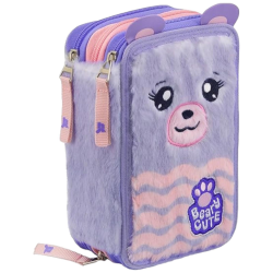 Julian Ross - Astuccio 3 Zip - Bear Fluffy