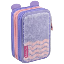 Julian Ross - Astuccio 3 Zip - Bear Fluffy