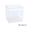 25 Scatoline quadrate cubo in PVC Trasparente 5x5x5 cm 