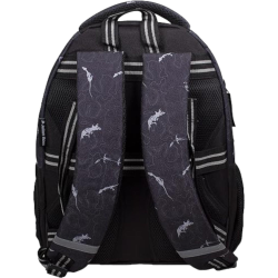 Julian Ross - Zaino Round 3 Zip - Dinosauro T- Rex Nero