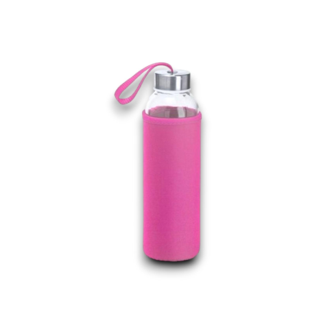 BORRACCIA VETRO 500ml FUCSIA