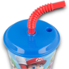 Bicchiere Per Bambini Con Cannucce Riutilizzabili super mario - 430 ml