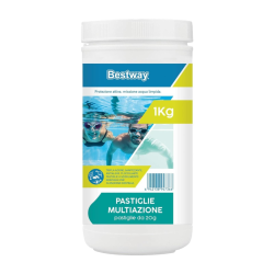 Bestway- Cloro Pastiglie Multiazione da 20gr. - 1 Kg