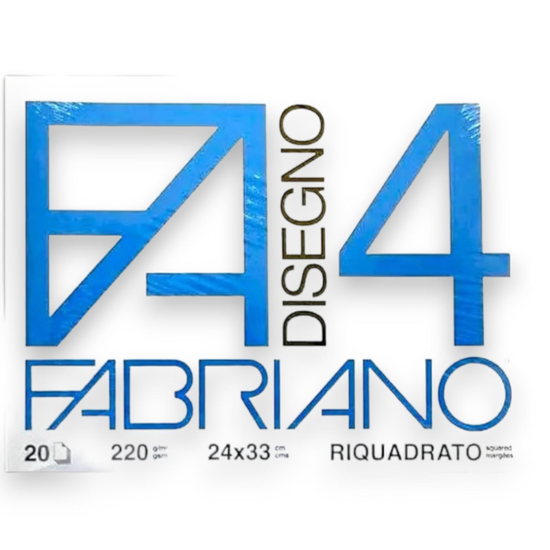 Fabriano F4 05201597, Album da Disegno, Formato 24 x 33 cm, Fogli Lisc