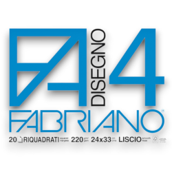 Fabriano F4 05201597, Album da Disegno, Formato 24 x 33 cm, Fogli Lisc