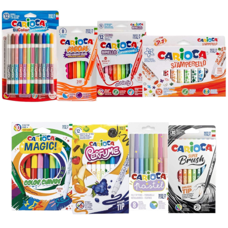 Carioca Set Pennarelli Pazzi | Kit Pennarelli Colorati Divertenti, per