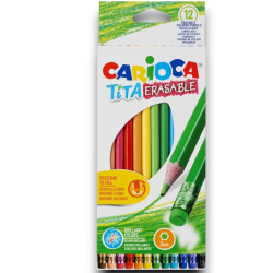 CARIOCA TITA ERASABLE 12 PZ MATITE COLORATE - 42897