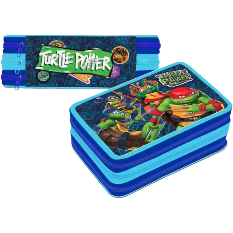 Ninja Turtles - Astuccio 3 Zip - 1004E-3252