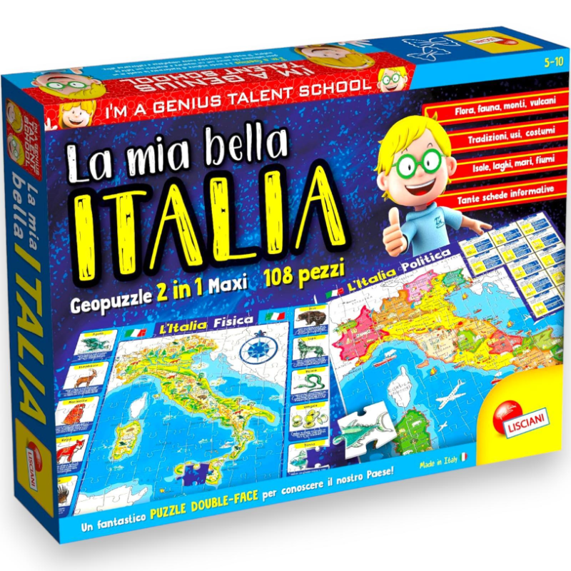 Lisciani Giochi I'm a Genius: la Mia Bella Italia, Geopuzzle