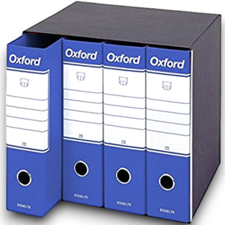 4 ESSELTE G89 OXFORD gruppo registratori 4 / G85 - Blu