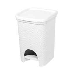 Belli e Forti Pattumiera ad intreccio BIANCO 6 Litri 39,5L x 36l x 63,