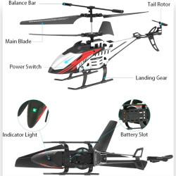 Elicottero Telecomandato 3.5 Canali 2.4 GHz con Controllo di stabilità