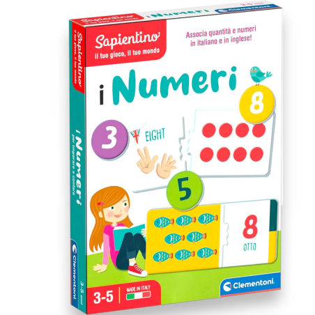 Clementoni- Sapientino Gioco Educativo 3 Anni, Flashcards, Imparare i 