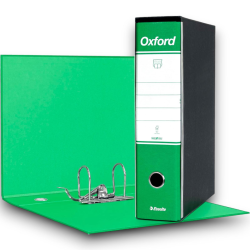 6 ESSELTE G85 OXFORD Registratore - f.to protocollo dorso 8 cm - Verde