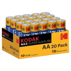 Kodak - Conf. 20 Batterie AA Alcalina (Stilo) Max