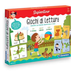 Sapientino - Giochi di Lettura tessere illustrate e tessere a incastro