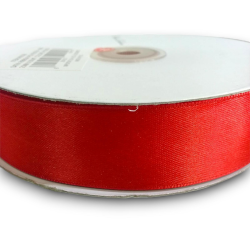 ROTOLO DOPPIO RASO 25 mm x 50 mT - ROSSO