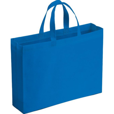 10 BUSTE SHOPPERS IN TNT BORSE SPESA 42x32 cm con soffietto 10cm retta