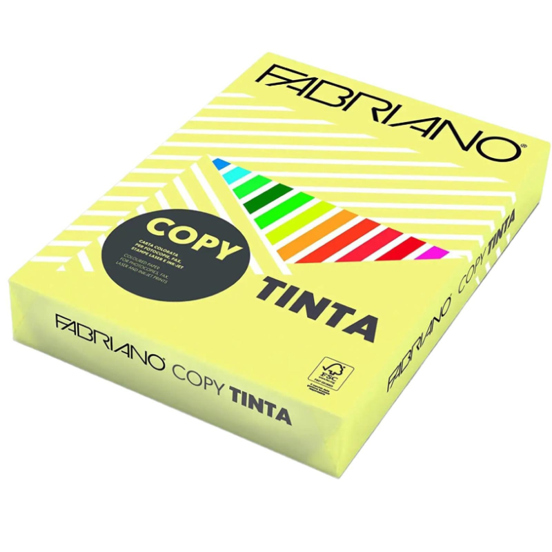 FABRIANO - Carta copy tinta a4 160gr 250fg col.tenui giallo banana