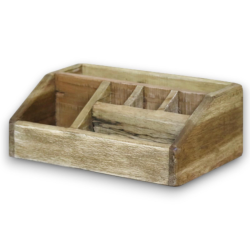 Organizer da Scrivania in Legno - 27x17x10 cm