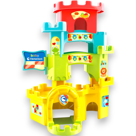 Clementoni- Castello cucù Scivola Giù Gioco per Bambini  Multicolore