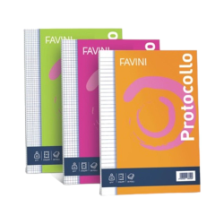 Favini - Fogli Protocollo Quadretto Commericale - 60 Gr. - 200 FF