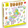 Woody puzzle in legno Unicorno fatato 48 pezzi