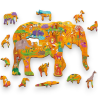 Ludattica - Woody puzzle La Savana - Puzzle in legno bambini 5+ anni d