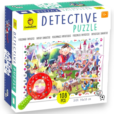 Ludattica - Detective puzzle Personaggi fantastici  Puzzle 108 pezzi b