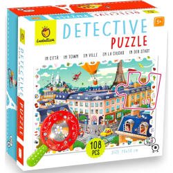 Ludattica - Detective puzzle In città  Puzzle 108 pezzi bambini 5+  Du