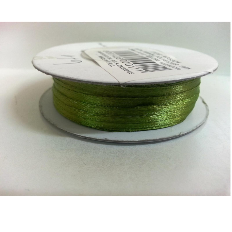 Rotolo Doppio Raso - 3 mm x 50 mt - Verde Muschio - DR3MM V