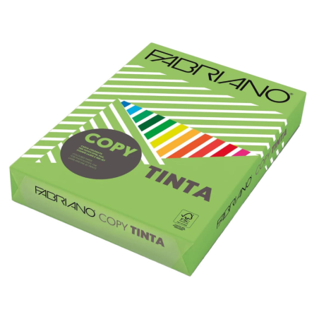 FABRIANO - Carta copy tinta a4 80gr 500fg col.forti verde pisello 