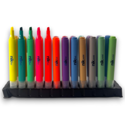  Set di 24 Evidenziatori Fluo e Pastel,  Colori Vivaci e Pastello con 