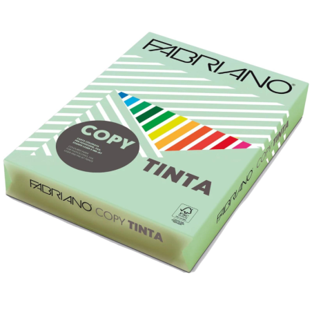 FABRIANO - Carta copy tinta a4 80gr 500fg col.tenue verde chiaro 