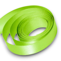 ROTOLO DOPPIO RASO 10 mm x 50 mt - VERDE MELA