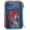 SJ Gang - Astuccio 3 Zip Spiderman - 12,5x19,7x7 cm