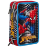 SJ Gang - Astuccio 3 Zip Spiderman - 12,5x19,7x7 cm