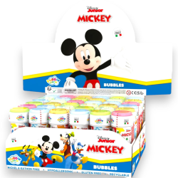 Bolle di sapone DISNEY TOPOLINO, display da 36 flaconcini da 60 ML