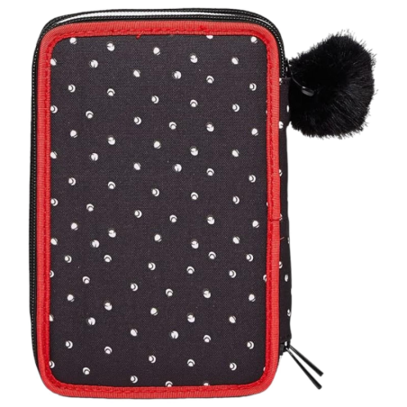 SJ Gang - Astuccio 3 Zip Minnie - 12,5x19,7x7 cm