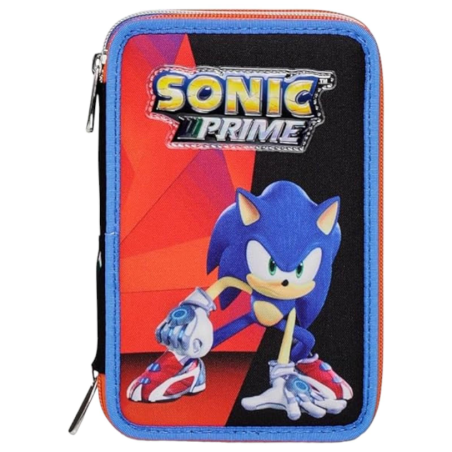 SJ Gang - Astuccio 3 Zip Sonic - 12,5x19,7x7 cm