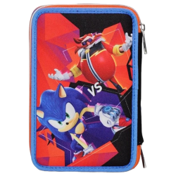 SJ Gang - Astuccio 3 Zip Sonic - 12,5x19,7x7 cm