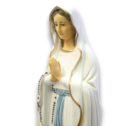 Statua Religiosa Madonna di Loudes, Figura Santa Maria in Ceramica h. 