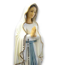 Statua Religiosa Madonna di Loudes, Figura Santa Maria in Ceramica h. 