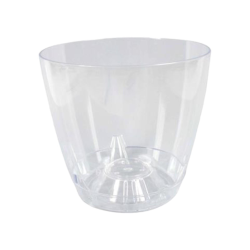 Vaso in plastica Trasparente per Orchidee, Contenitore da 5,5 lt con p