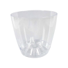 Vaso in plastica Trasparente per Orchidee, Contenitore da 5,5 lt con p