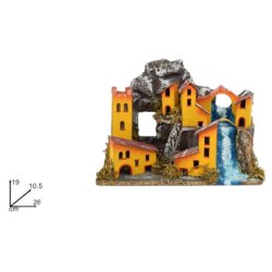 Scenario Presepe con Cascata - 26x19x10,5 cm