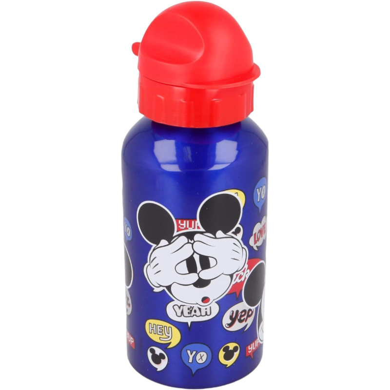 Borraccia Originale Disney Mickey in alluminio per bambini da 500 ML r