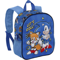 Sonic Lets roll - Zaino 3D Piccolo, Blu