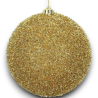 6 Sfera Tinsel - Oro - 8 cm