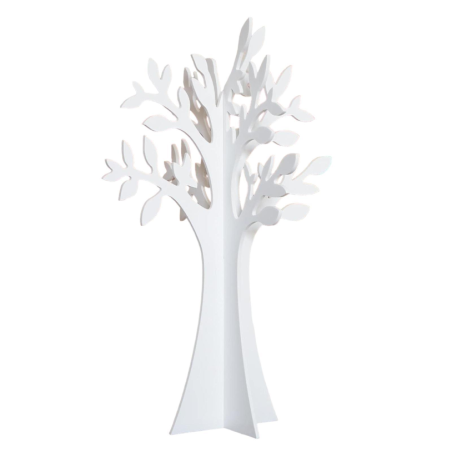 ALBERO DELLA VITA IN LEGNO BIANCO 35 cm